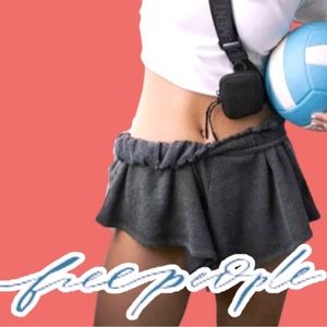 NWT FP Movement by Free People Around We Go Shorts in black (dark heather grey)